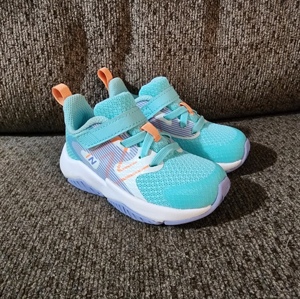 New Balance Blue and Orange Sneakers Lightweight Performance Design